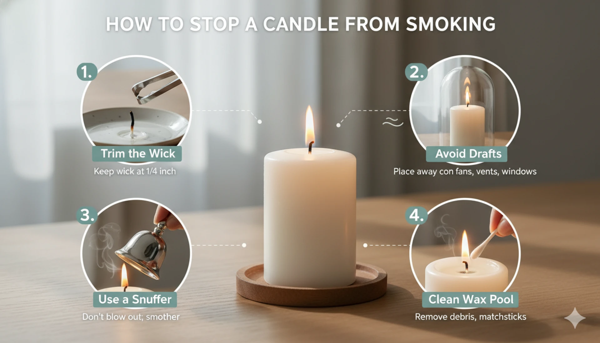 How to Stop a Candle from Smoking