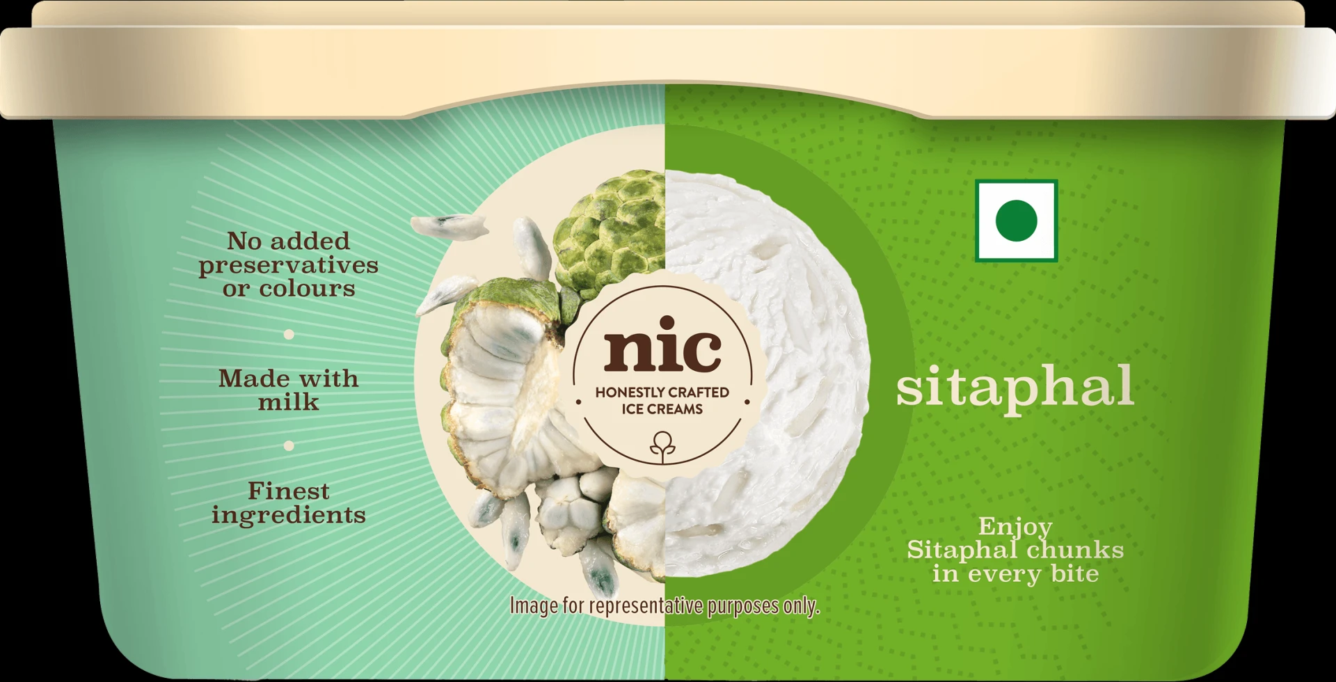 Sitaphal (Custard Apple) Ice Cream – A Creamy Indian Delight