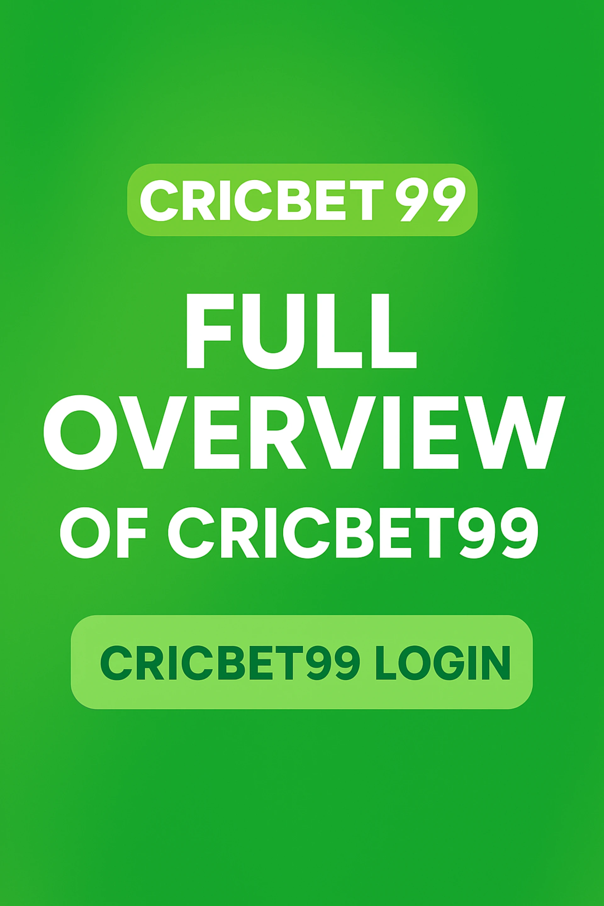 A Complete Gaming-Focused Overview of the Cricbet99 Platform
