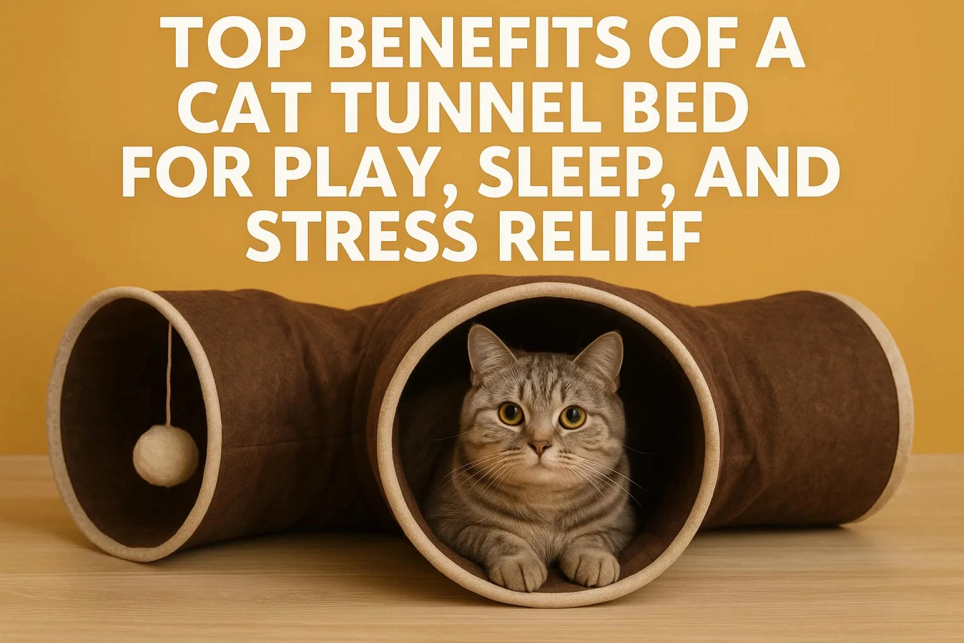 Top Benefits of a Cat Tunnel Bed for Play, Sleep, and Stress Relief