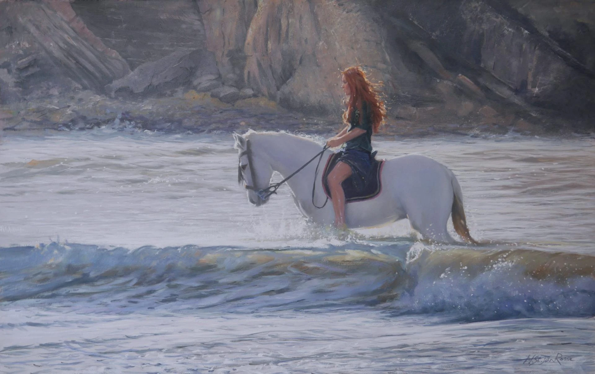 The Poetry of the Shore: Figurative Marine Art by Nicholas St John Rosse