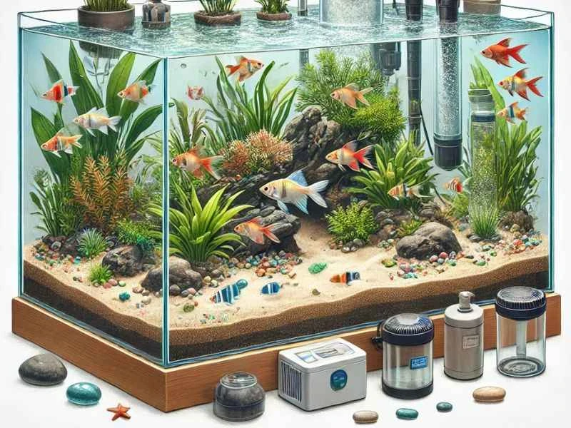 Setup Hồ Thủy Sinh 40x30x30