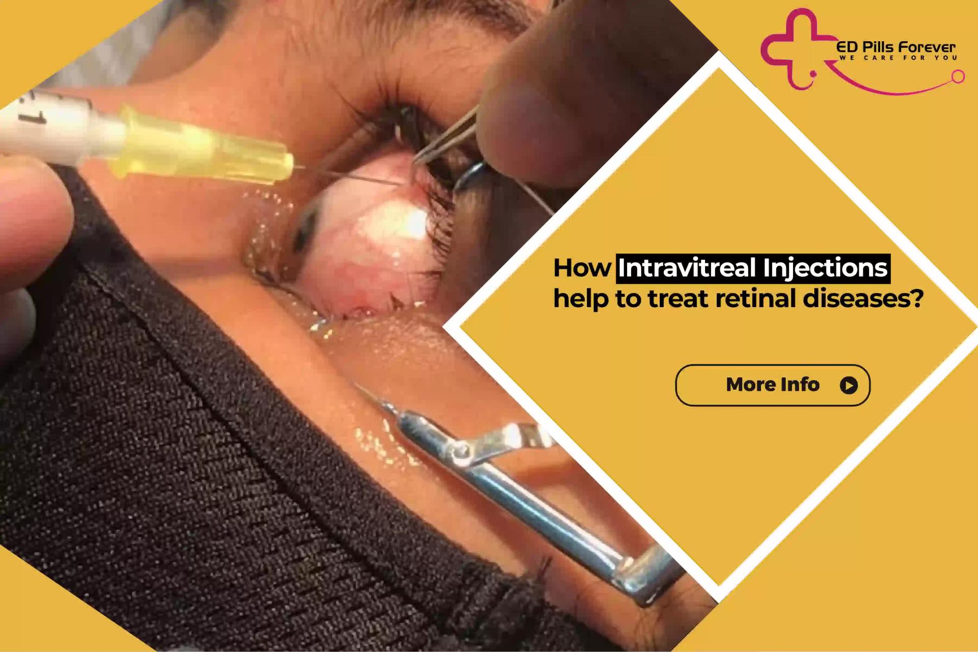 How do intravitreal injections help to treat retinal diseases?