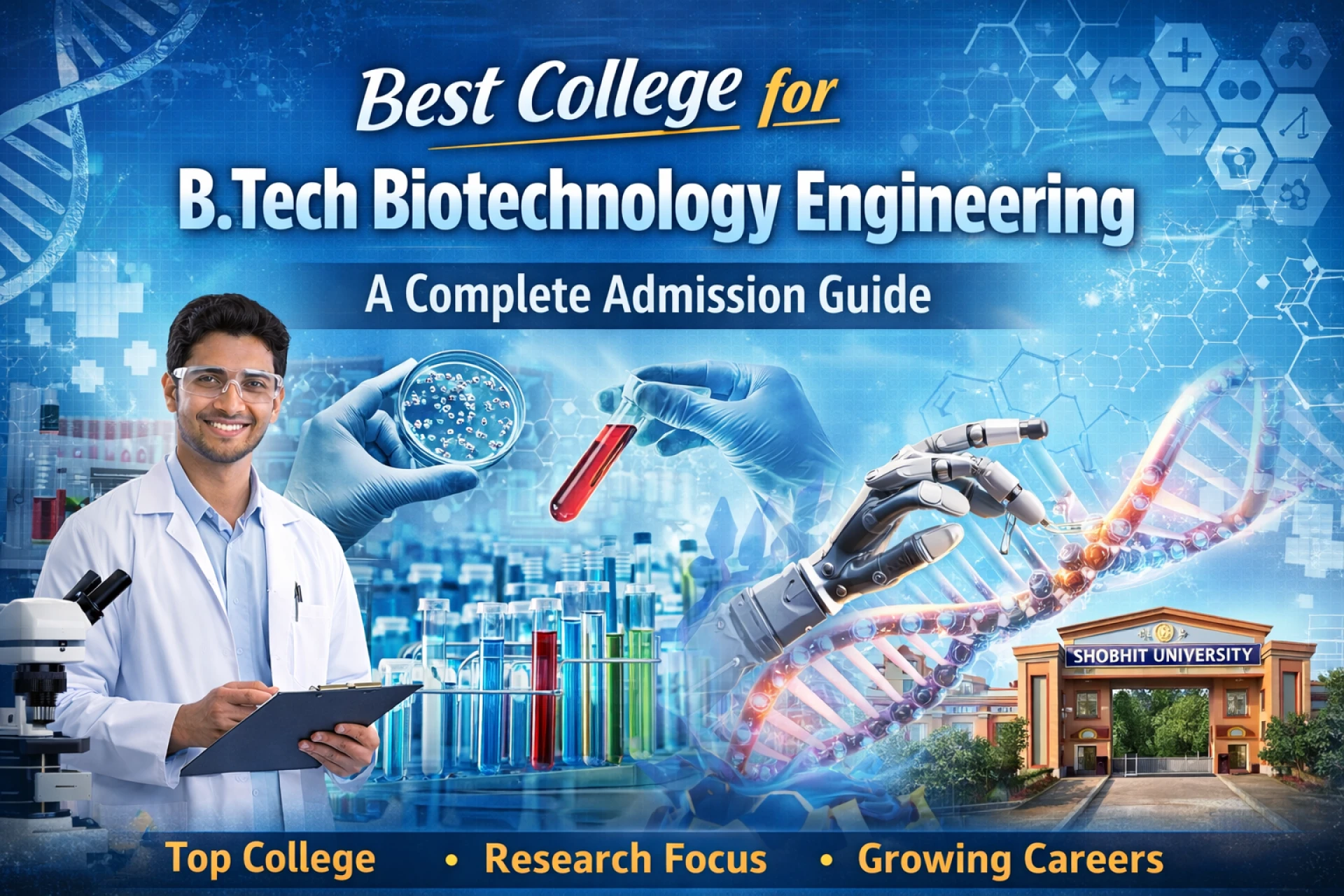Best College for B.Tech Biotechnology Engineering: A Complete Admission Guide