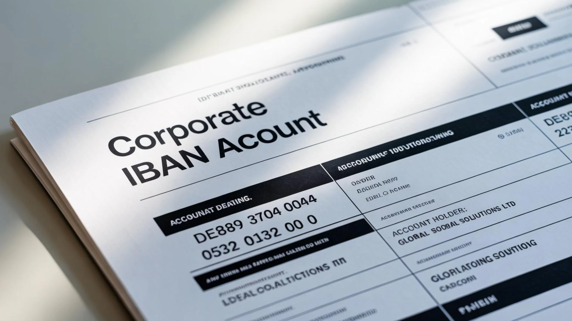 Corporate IBAN Account — Compare Global Providers & Receive Multiple Quotes