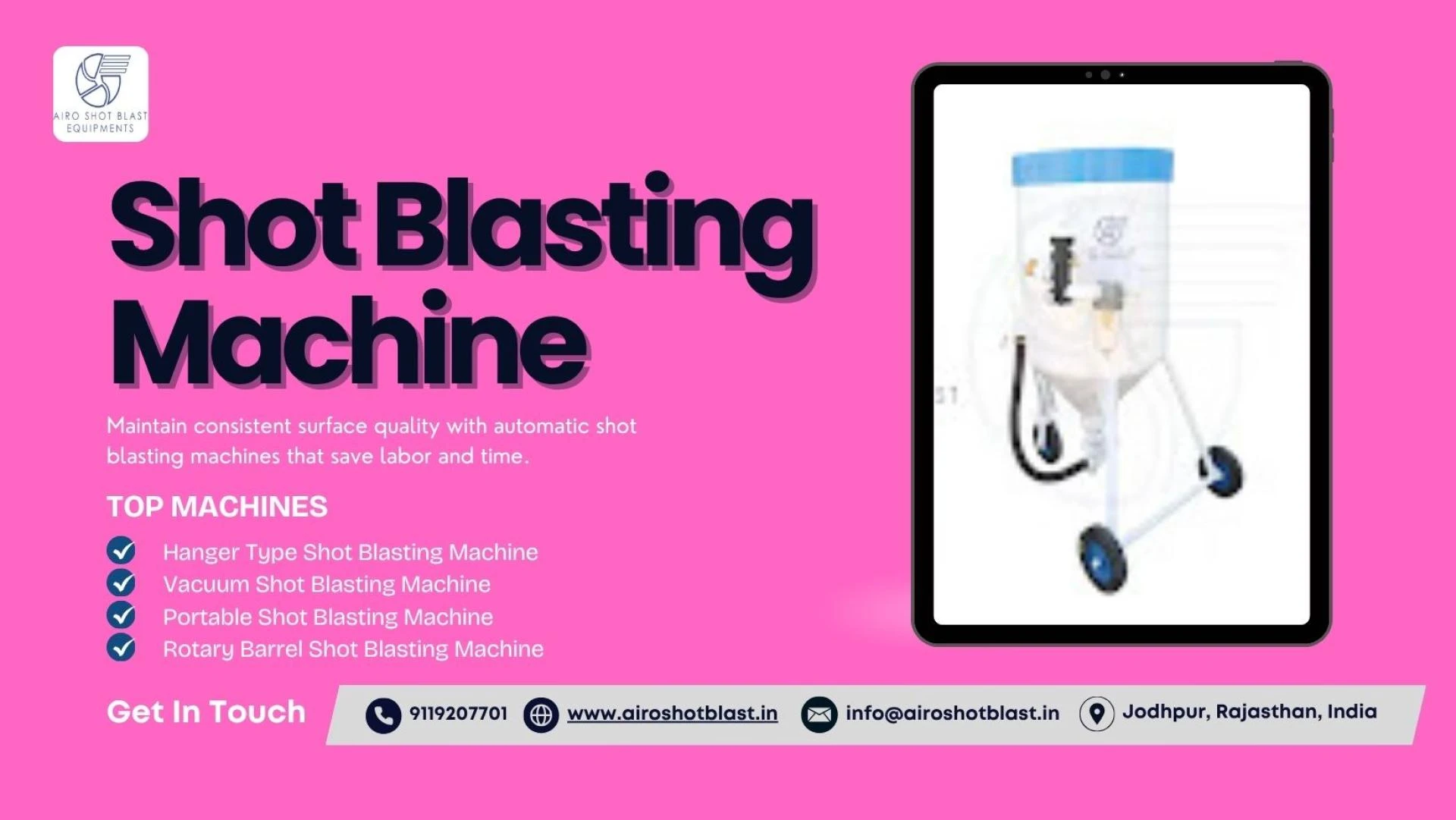 Shot Blasting Equipment Built for High Abrasive Throughput