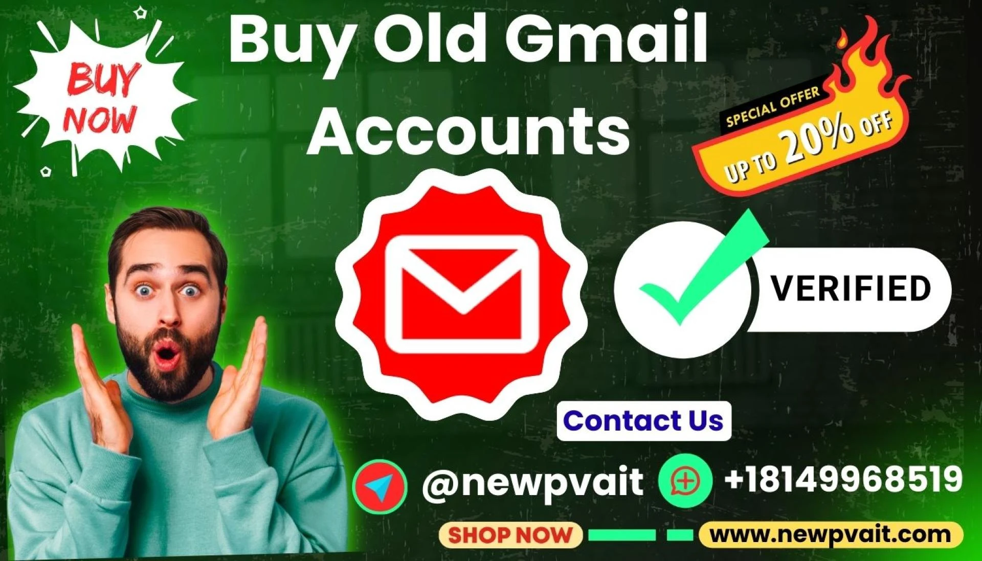 Buy Old Gmail Accounts_Established 1-12 Years Ago