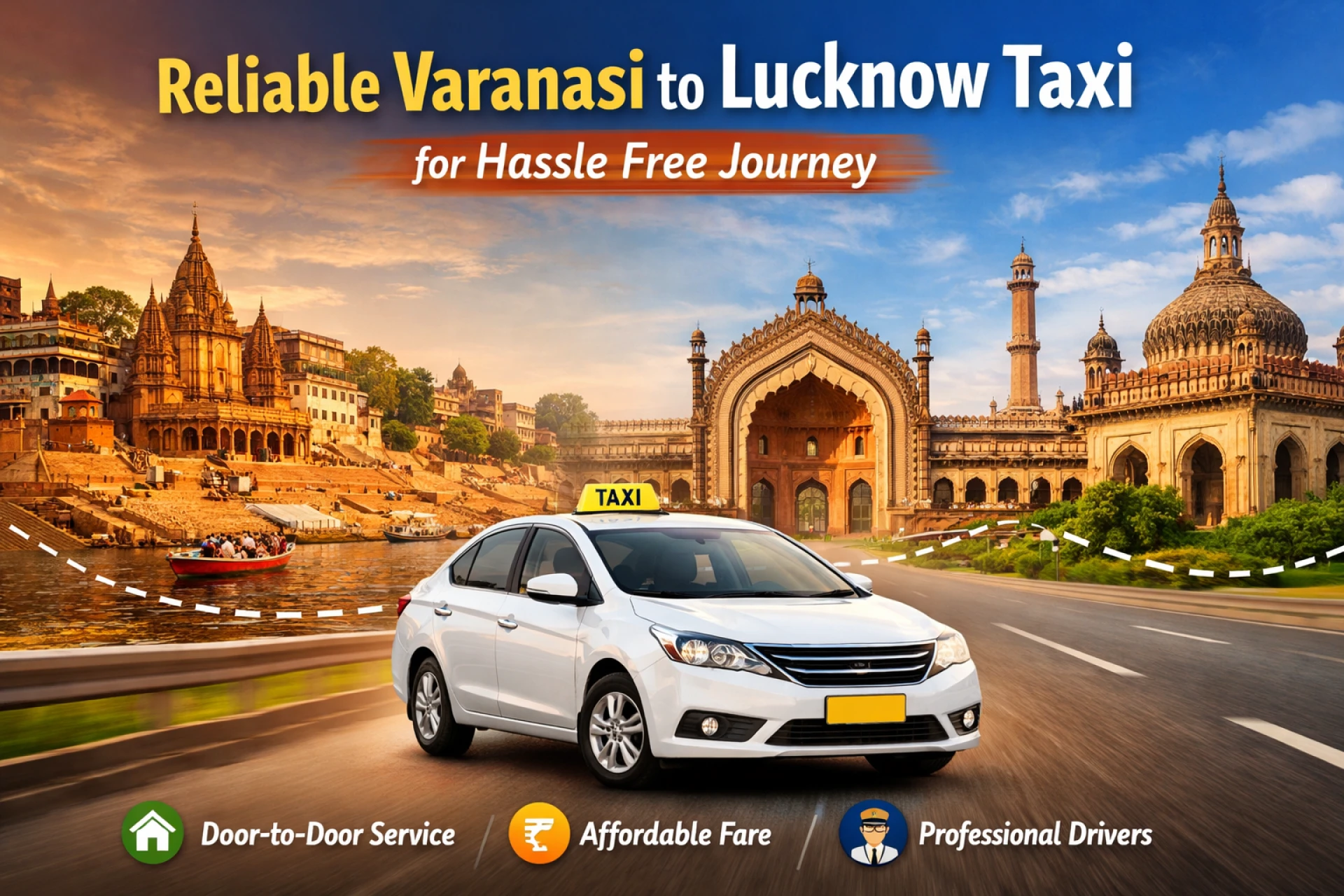 Reliable Varanasi to Lucknow Taxi for Hassle Free Journey