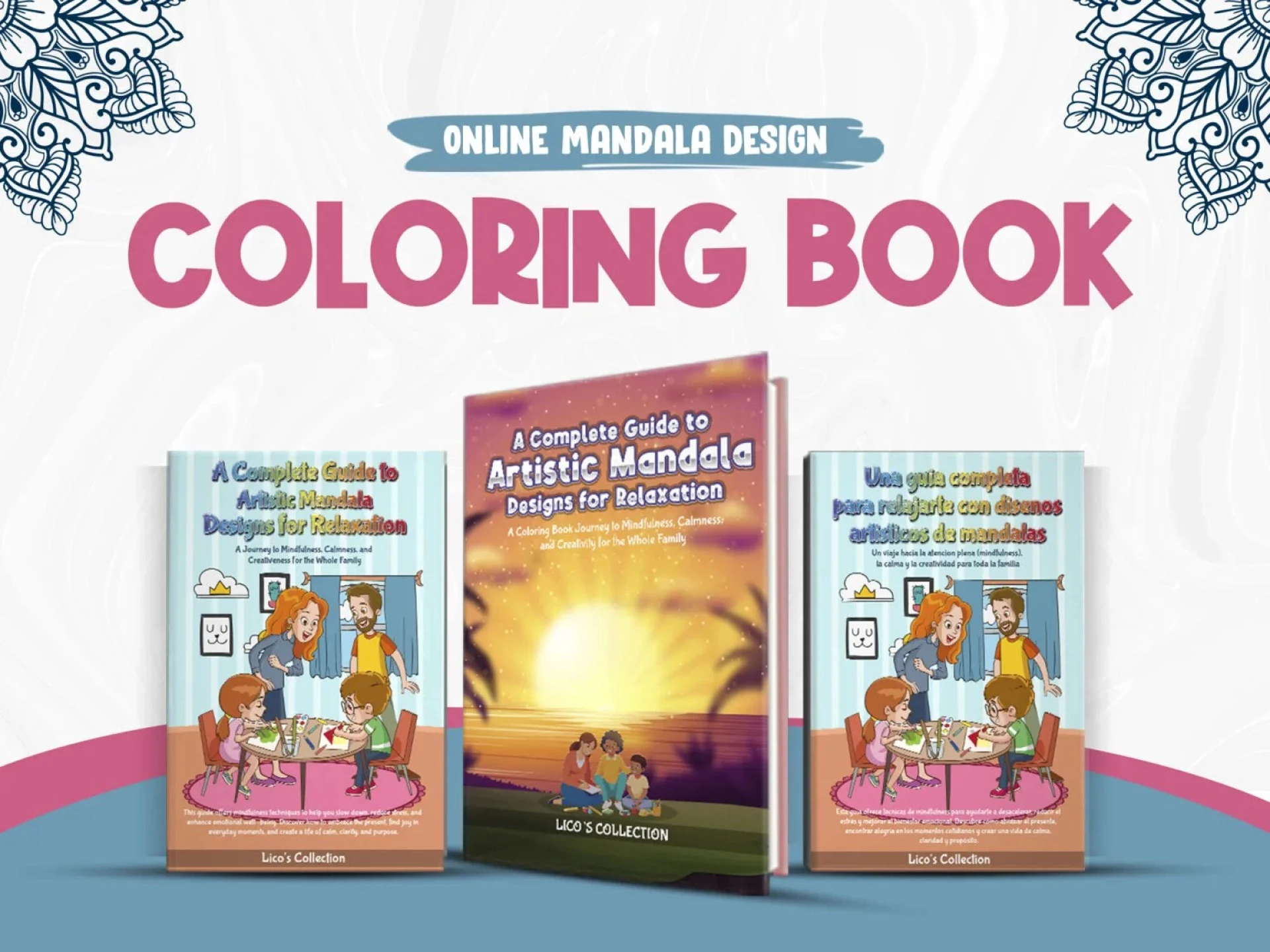 Online Mandala Design Coloring Book: Instantly Access Beautiful Digital Mandalas You Can Color Anywhere