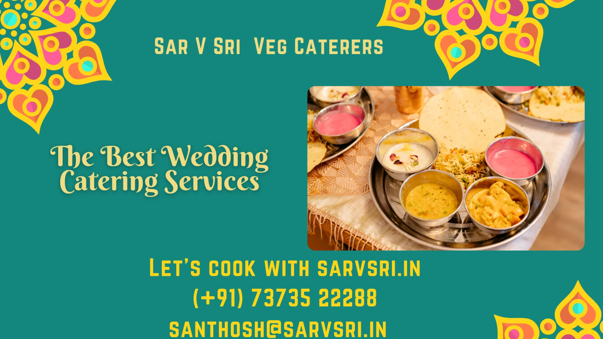 Elevate Your Wedding Celebration with Pure Veg Reception Catering Services by Sarvsri Catering