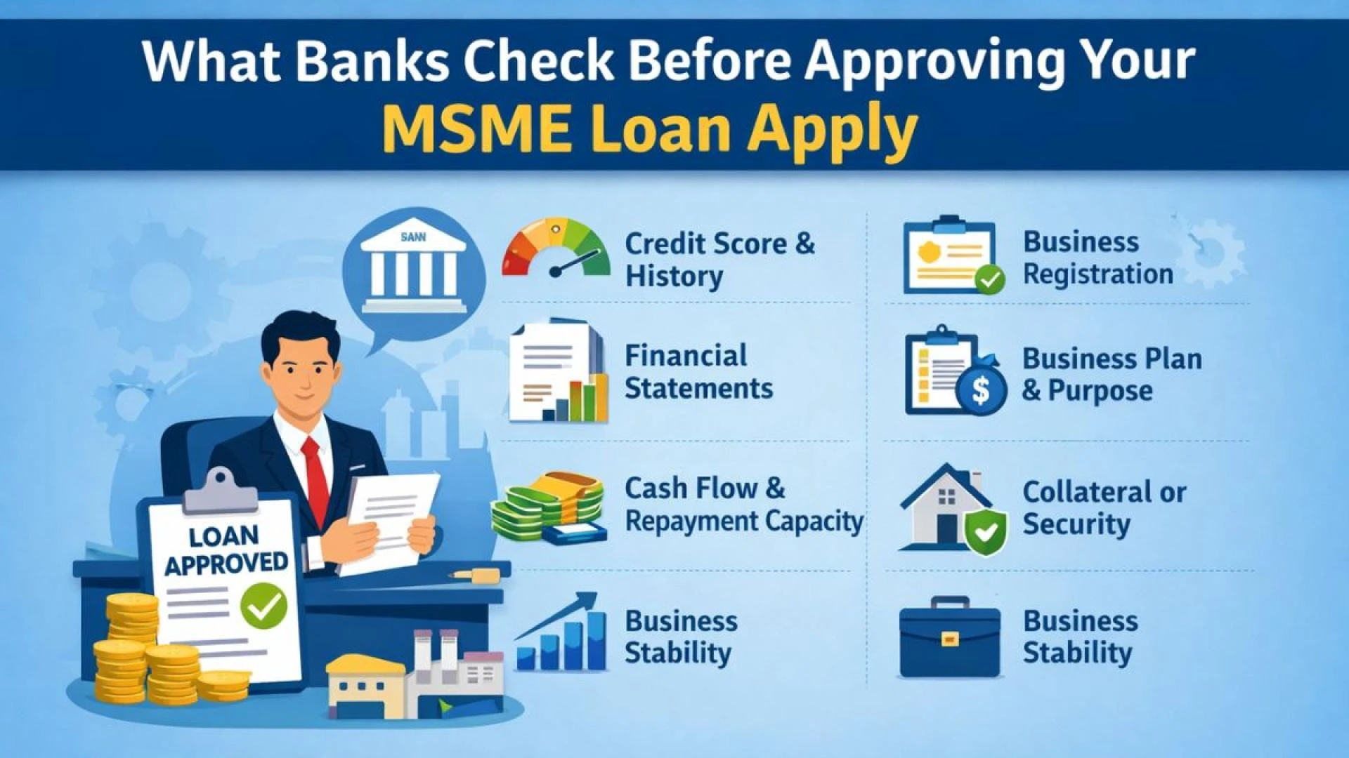 What Banks Check Before Approving Your MSME Loan Apply