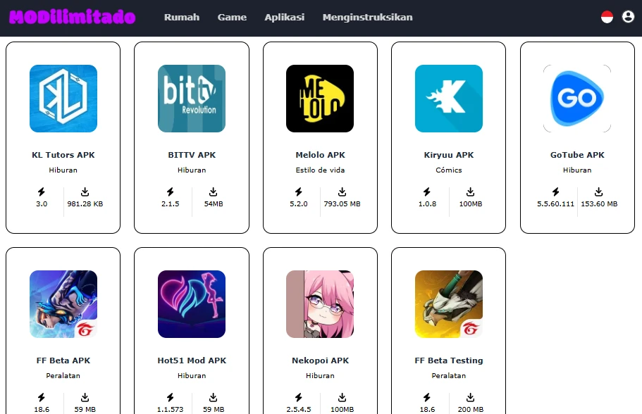 App Mod dan Game Mod APK Versi Lengkap Terbaru