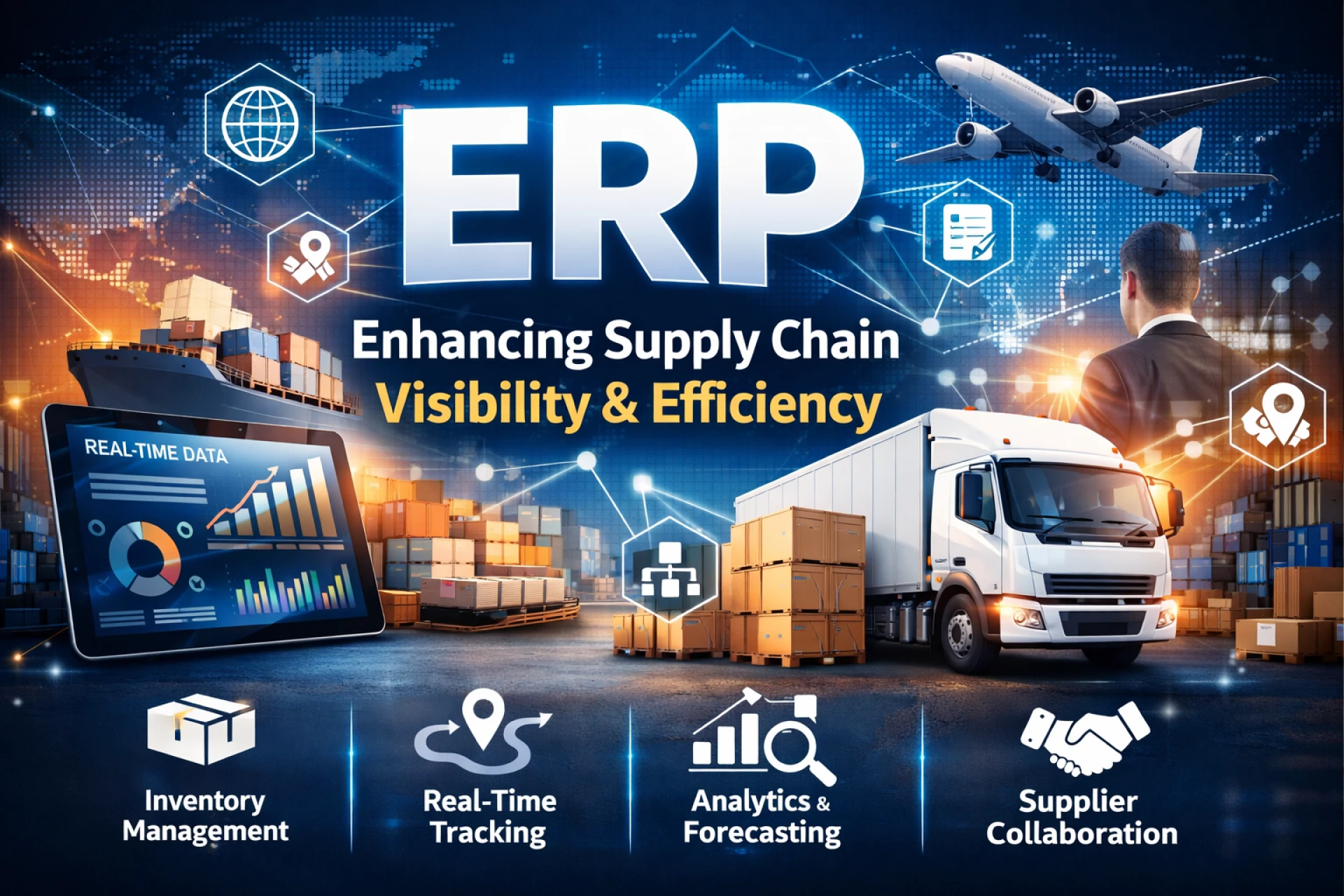 How an ERP Software Development Company Improves Supply Chain Visibility and Efficiency in the Logistics and Supply Chain Industry