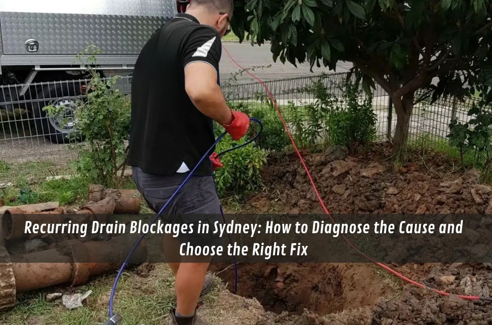Recurring Drain Blockages in Sydney: How to Diagnose the Cause and Choose the Right Fix