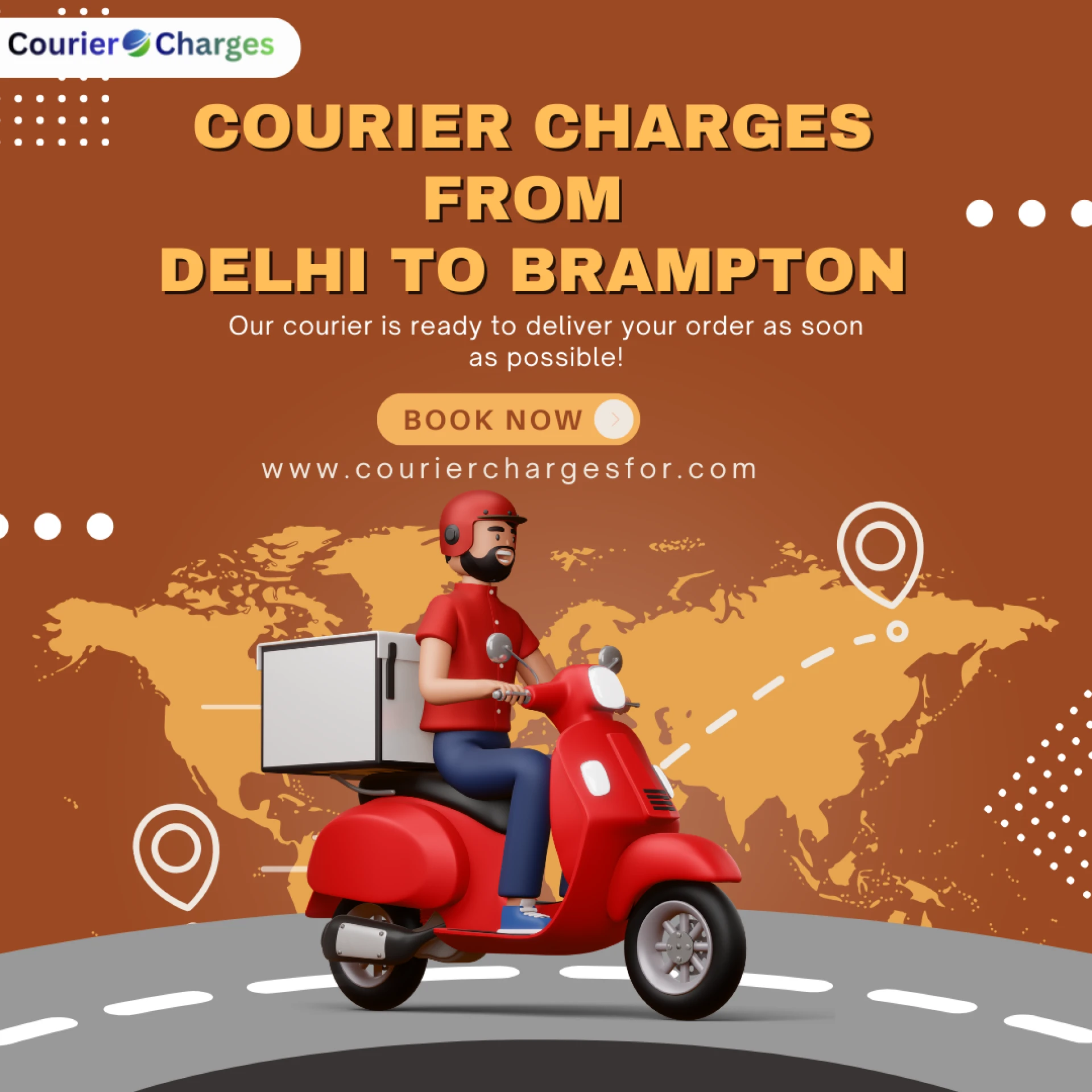 Courier Charges From Delhi To Brampton | Complete International Shipping Guide
