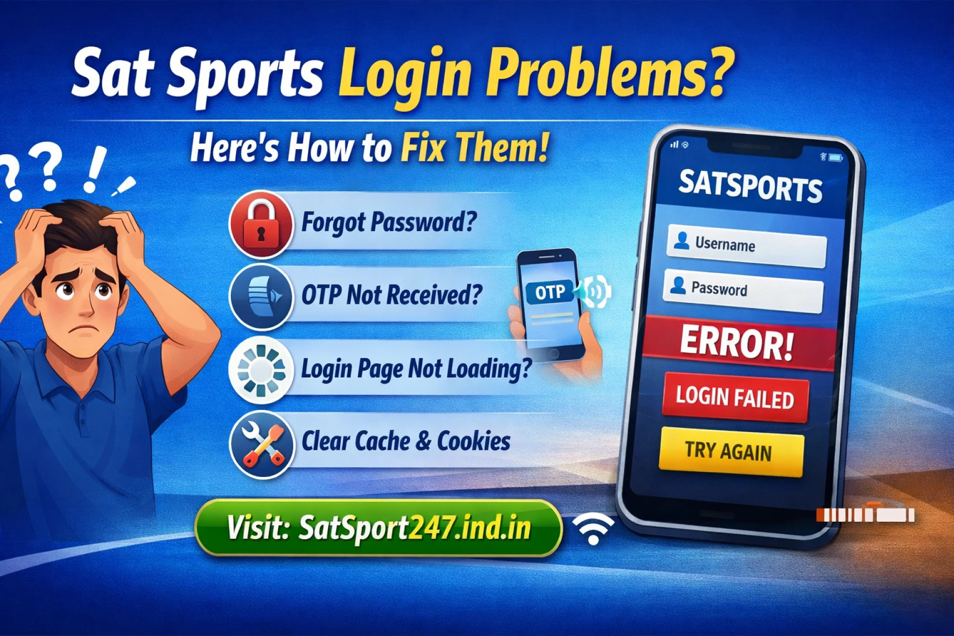 Sat Sports Login Problems and How to Fix Them