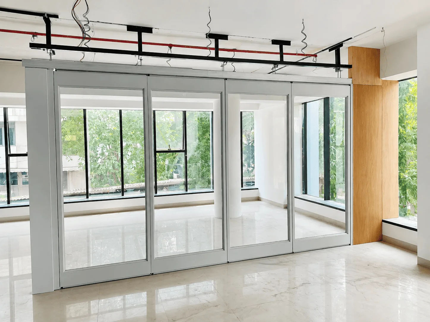 Acoustic Glass Sliding Folding Partition