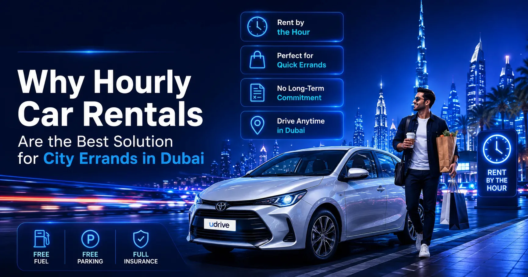 Why Hourly Car Rentals Are the Best Solution for City Errands in Dubai