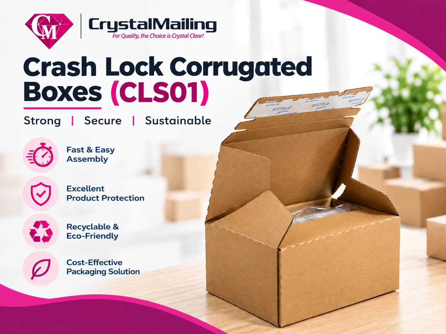 Crash Lock Corrugated Boxes: The Smart Packaging Solution for Modern Businesses
