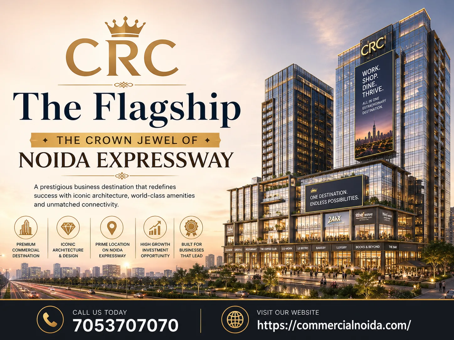 CRC The Flagship – Premium Commercial Property in Sector 140A Noida