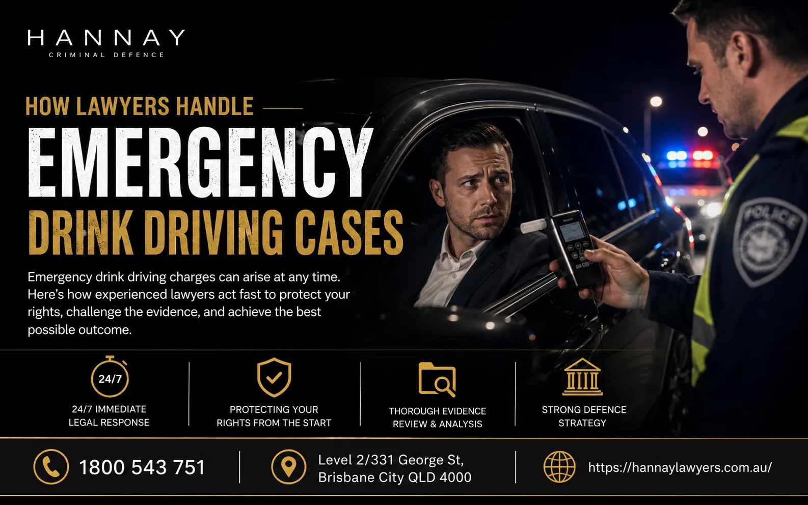 How Lawyers Handle Emergency Drink Driving Cases