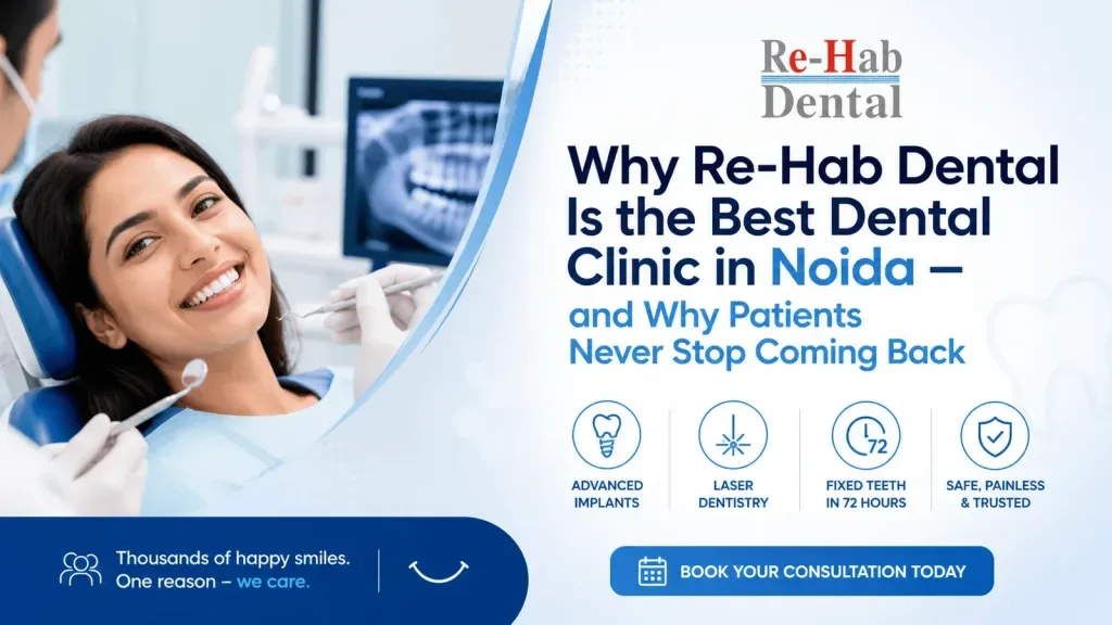 Why Re-Hab Dental Is the Best Dental Clinic in Noida — and Why Patients Never Stop Coming Back​