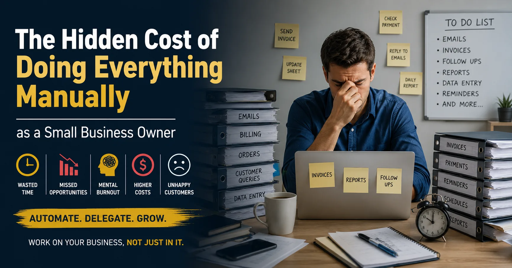 The Hidden Cost of Doing Everything Manually as a Small Business Owner