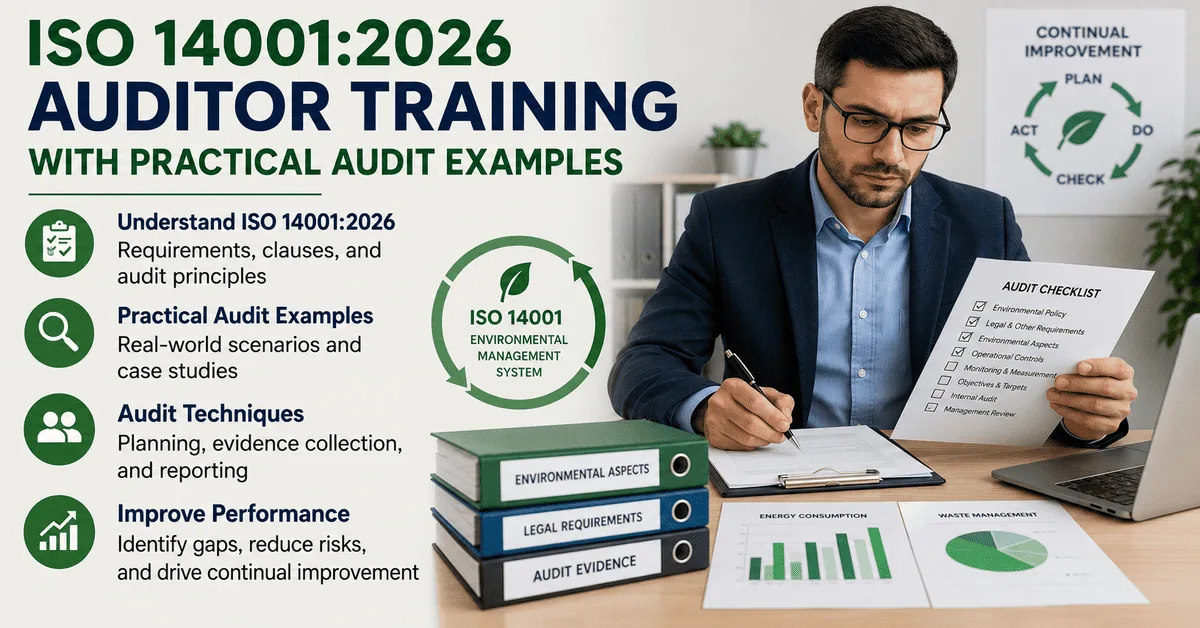ISO 14001-2026 Auditor Training With Practical Audit Examples