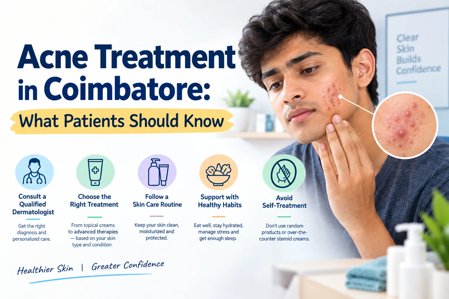 Acne Treatment in Coimbatore Patients Need to Know About