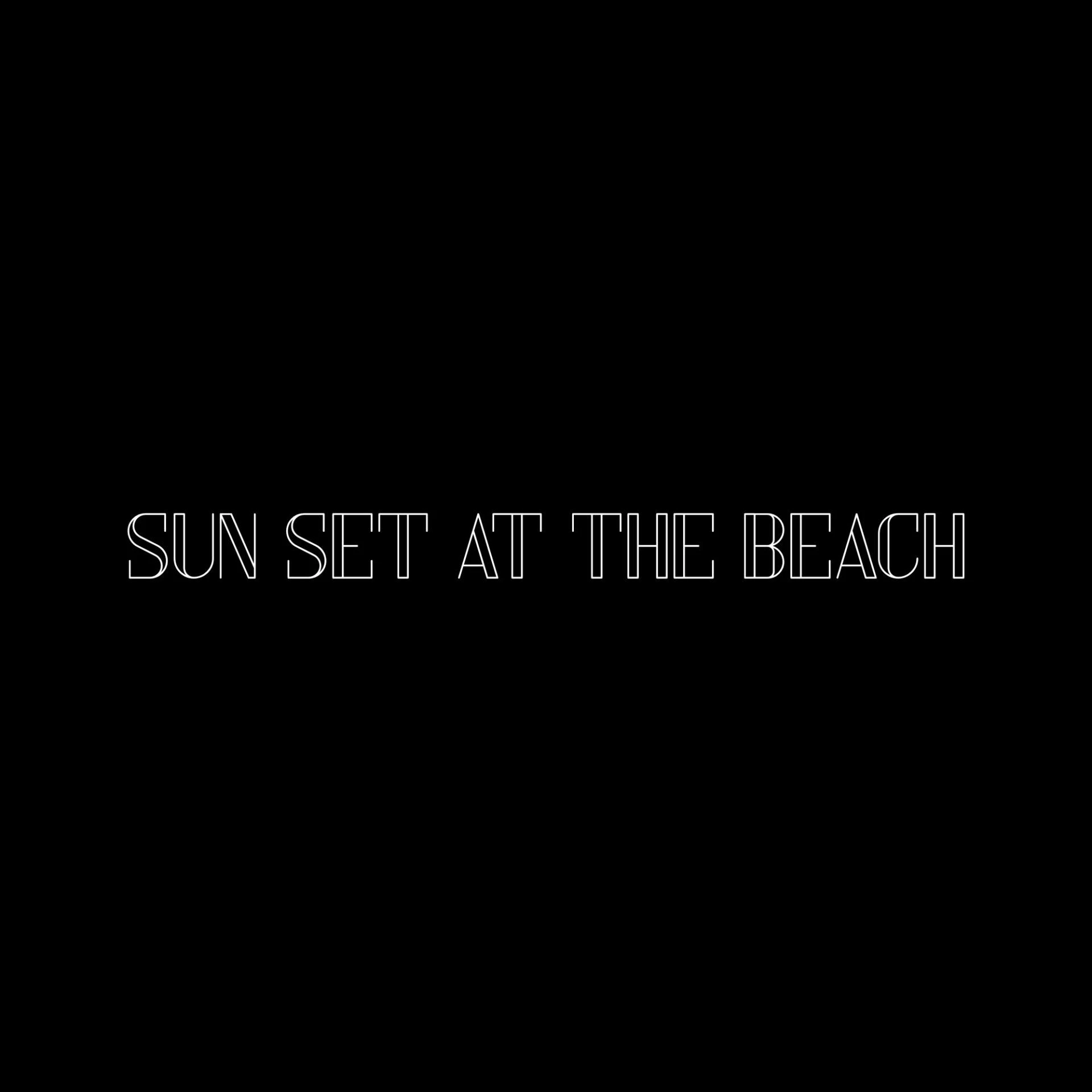 Sunset at the beach